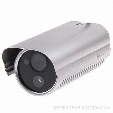Wired P2P IP Box Camera with 300K Pixels and IR Vision, Plug-and-play/iPhone/Android Mobile View